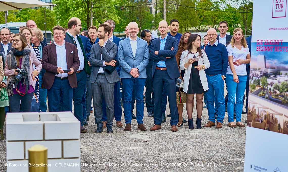 11. Mai 2017 - Grundsteinlegung für die LOGE und dem Kulturquadrat in Neuperlach